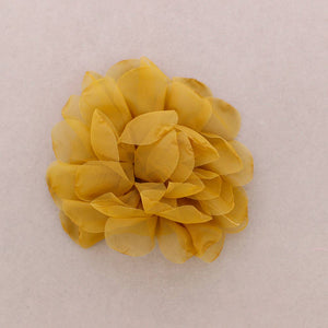 BROCHE FLOR TELA 14CM: Verde Oliva