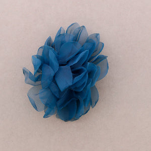 BROCHE FLOR TELA 14CM: Verde Oliva